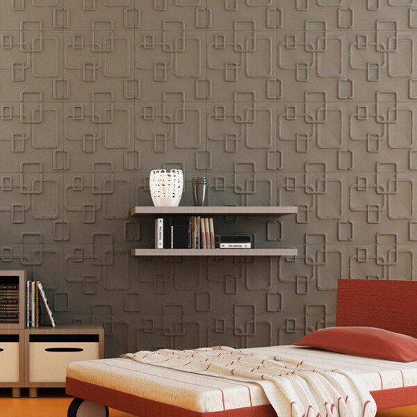 Kit Com 48 Placas De Revestimento 3d Slim - Poliestireno - Re