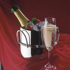 Kit Com 4 Baldes Para Champanhe 4l Alças Niqueladas - Forma