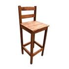 Kit Com 4 Banquetas De Madeira Maciça Moveis Rusticos Bento