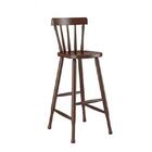 Kit Com 4 Banquetas De Maderia Bar Castanho - Piratini