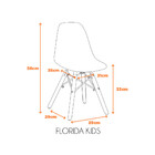 Kit Com 4 Cadeira Flórida Kids Com Assento Em Polipropileno E