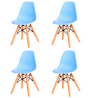 Kit Com 4 Cadeira Flórida Kids Com Assento Em Polipropileno E