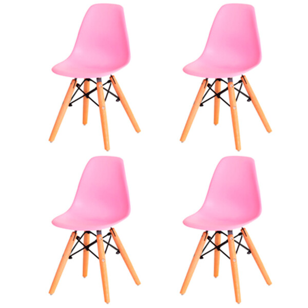 Kit Com 4 Cadeira Flórida Kids Com Assento Em Polipropileno E