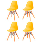 Kit Com 4 Cadeira Flórida Kids Com Assento Em Polipropileno E