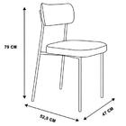 Kit Com 4 Cadeira Mila Veludo Verde - Fdecor