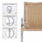 Kit Com 4 Cadeiras Colombia Para Área Externa Em Aluminio E F