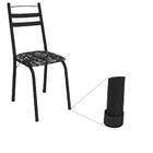 Kit Com 4 Cadeiras De Aço Carbono Ferrara - Édecasamóveis - B