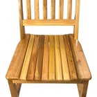 Kit com 4 Cadeiras de Madeira Maciça Bege