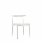 Kit Com 4 Cadeiras Decorativas Branca Mk-20 - Makkon