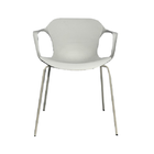 Kit Com 4 Cadeiras Decorativas Branca Mk-982 - Makkon