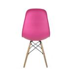 Kit Com 4 Cadeiras Eames Polipropileno Adulto - Rosa Chiclete