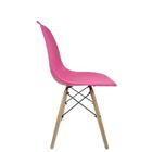 Kit Com 4 Cadeiras Eames Polipropileno Adulto - Rosa Chiclete