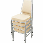 Kit Com 4 Cadeiras Empilháveis Linha Hotel Plus Bege