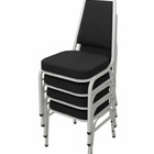 Kit Com 4 Cadeiras Empilháveis Linha Hotel Plus Preto