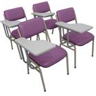 Kit Com 4 Cadeiras Escolar Universitária Para Auditórios Linh