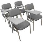 Kit Com 4 Cadeiras Escolar Universitária Para Auditórios Linh