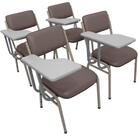 Kit Com 4 Cadeiras Escolar Universitária Para Auditórios Linh
