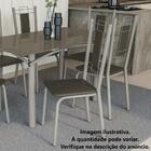 Kit Com 4 Cadeiras Estofadas Florença Cor Nickel 4c005nk Kapp