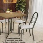 Kit Com 4 Cadeiras Estofadas Holanda Cor Bronze 4c009brz Kapp