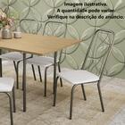 Kit Com 4 Cadeiras Estofadas Viena Cor Bronze 4c072brz Kappes