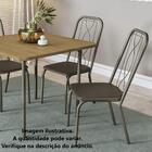 Kit Com 4 Cadeiras Estofadas Viena Cor Bronze 4c072brz Kappes