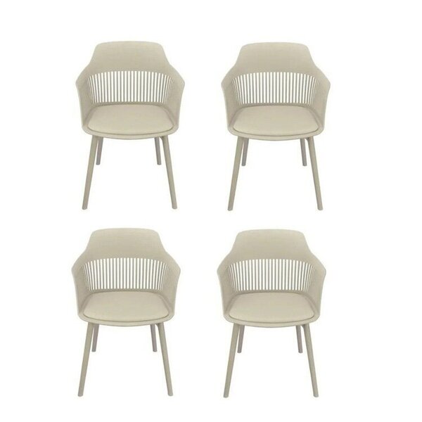 Kit Com 4 Cadeiras Mena Para Sala De Jantar  Fendi