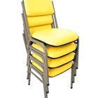 Kit Com 4 Cadeiras Para Auditórios Linha Hotel Smart Amarelo
