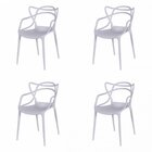 Kit Com 4 Cadeiras Para Sala De De Jantar Solna  Branco