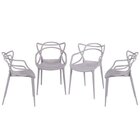 Kit Com 4 Cadeiras Para Sala De Jantar Allegra Solna