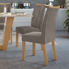 Kit Com 4 Cadeiras Para Sala De Jantar Apogeu Amêndoa Clean/s