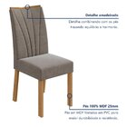 Kit Com 4 Cadeiras Para Sala De Jantar Apogeu Amêndoa Clean/s