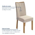 Kit Com 4 Cadeiras Para Sala De Jantar Apogeu Amêndoa Clean/v
