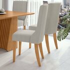 Kit Com 4 Cadeiras Para Sala De Jantar Celina Amêndoa/capucci