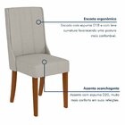 Kit Com 4 Cadeiras Para Sala De Jantar Celina Frassino/cinza