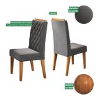 Kit Com 4 Cadeiras Para Sala De Jantar Mdp/mdf Dyniz Veludo G