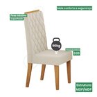 Kit Com 4 Cadeiras Para Sala De Jantar Mdp/mdf Dyniz Veludo P