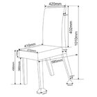 Kit Com 4 Cadeiras Para Sala De Jantar Mdp/mdf Dyniz Veludo P