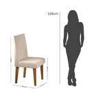 Kit Com 4 Cadeiras Para Sala De Jantar Mdp/mdf Wallace Veludo