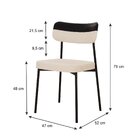 Kit Com 4 Cadeiras Para Sala De Jantar Mona Yescasa Areia Cor