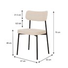 Kit Com 4 Cadeiras Para Sala De Jantar Mona Yescasa Areia Cor