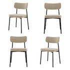 Kit Com 4 Cadeiras Para Sala De Jantar Mona Yescasa Bege