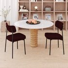 Kit Com 4 Cadeiras Para Sala De Jantar Mona Yescasa Bordô