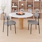 Kit Com 4 Cadeiras Para Sala De Jantar Mona Yescasa Cinza Cor