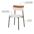 Kit Com 4 Cadeiras Para Sala De Jantar Mona Yescasa Palha Cor