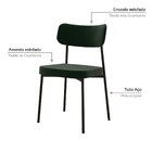 Kit Com 4 Cadeiras Para Sala De Jantar Mona Yescasa Verde