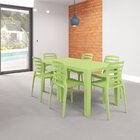 Kit Com 4 Cadeiras Para Sala De Jantar Ville Verde