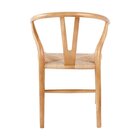 Kit Com 4 Cadeiras Para Sala De Jantar Wishbone Madeira Maciç