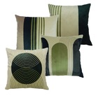 Kit Com 4 Capas De Almofada City Tons Verde 44x44cm