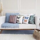 Kit Com 4 Capas Para Almofadas Borboleta E Flores