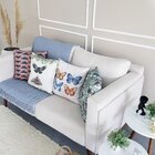 Kit Com 4 Capas Para Almofadas Borboleta E Flores